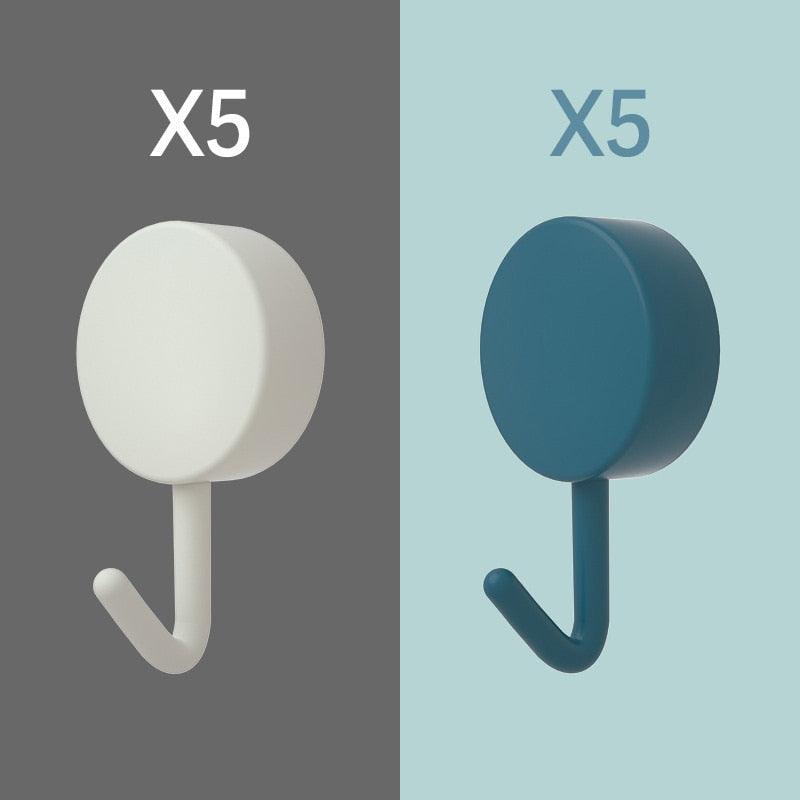 Pack of 10 Self Adhesive Wall Hooks