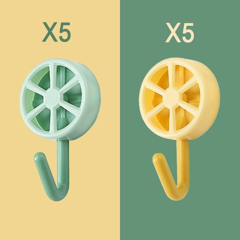 Pack of 10 Self Adhesive Wall Hooks