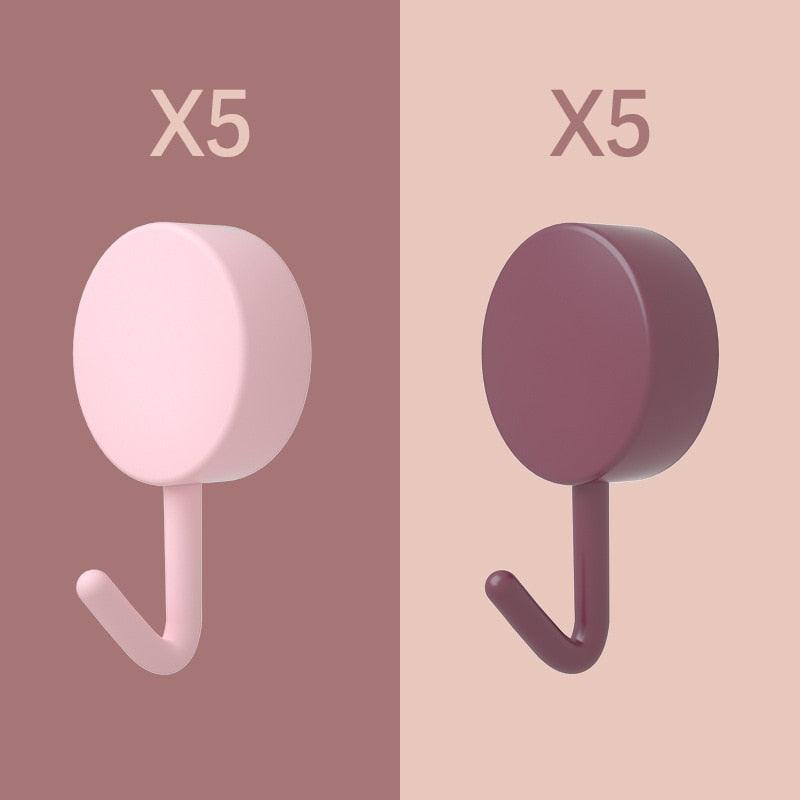 Pack of 10 Self Adhesive Wall Hooks