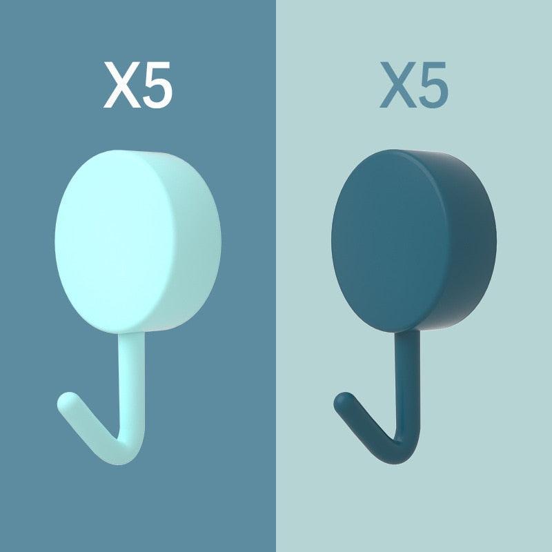 Pack of 10 Self Adhesive Wall Hooks
