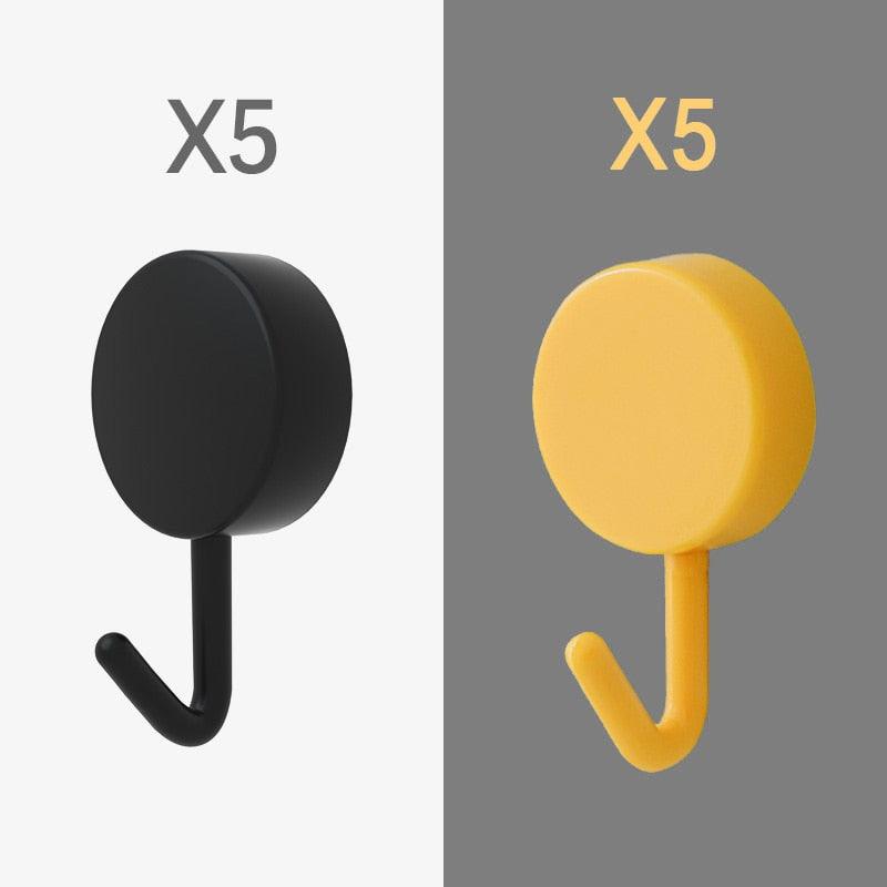 Pack of 10 Self Adhesive Wall Hooks