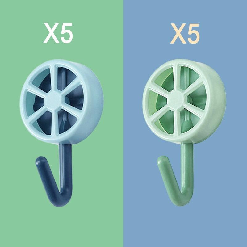 Pack of 10 Self Adhesive Wall Hooks