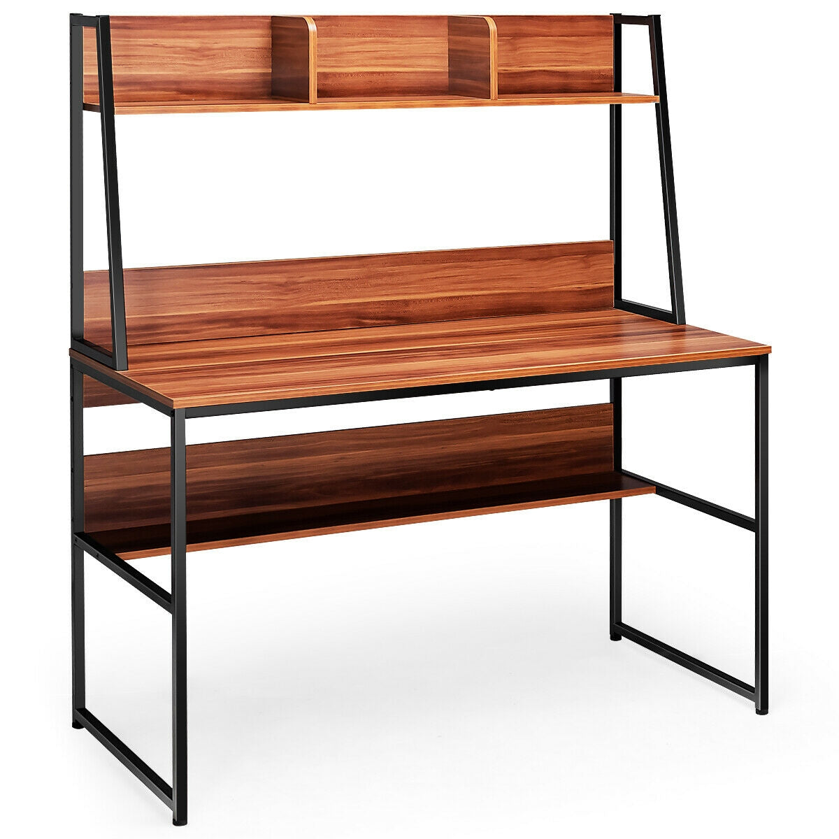 Computer Desk with Bookshelf