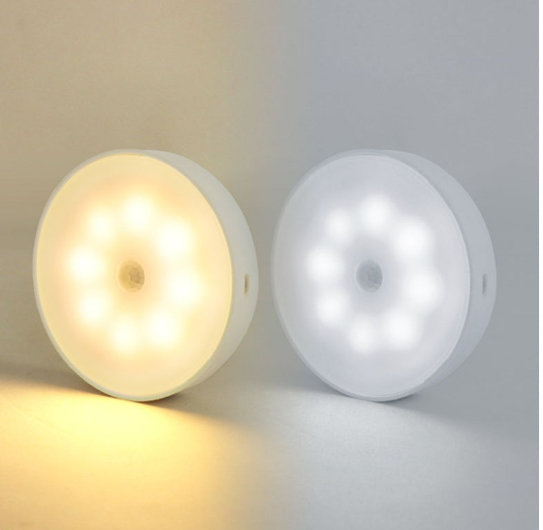 Rechargeable Motion Sensor Puck Lights — Pack of 1–8