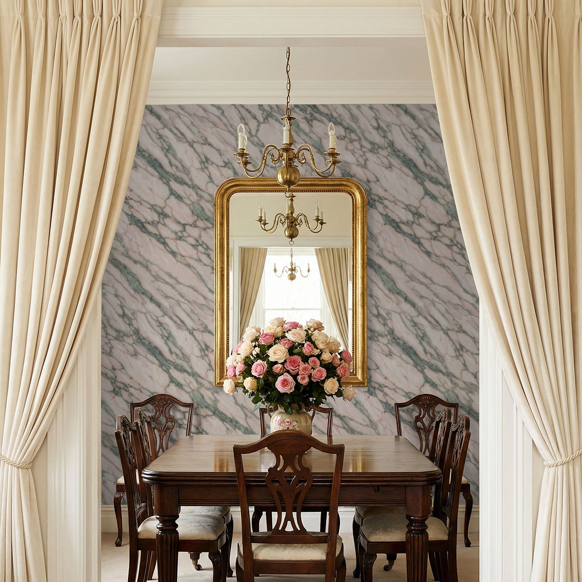 Rose Stone Removable Wallpaper