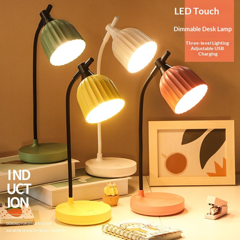 Touch-Activated Charging LED Dimmable Desk Lamp