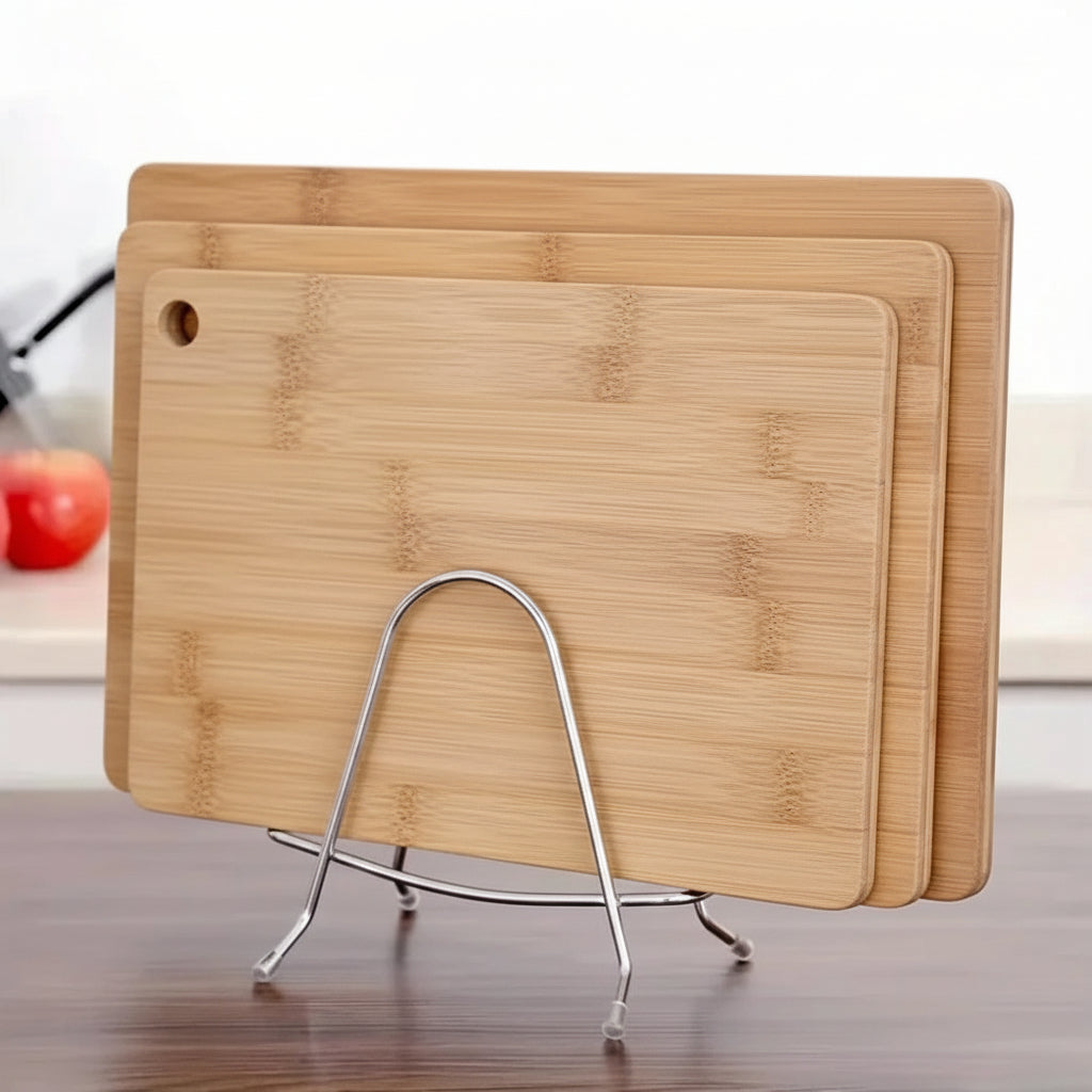 Cutting Board & Knife Rack Stand — Space-Saving Kitchen Organizer