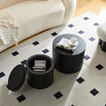 Nested Table Set with Storage - 2 Pieces in Black