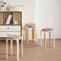 Stackable Nesting Stools Set of 4 — Fabric Seat