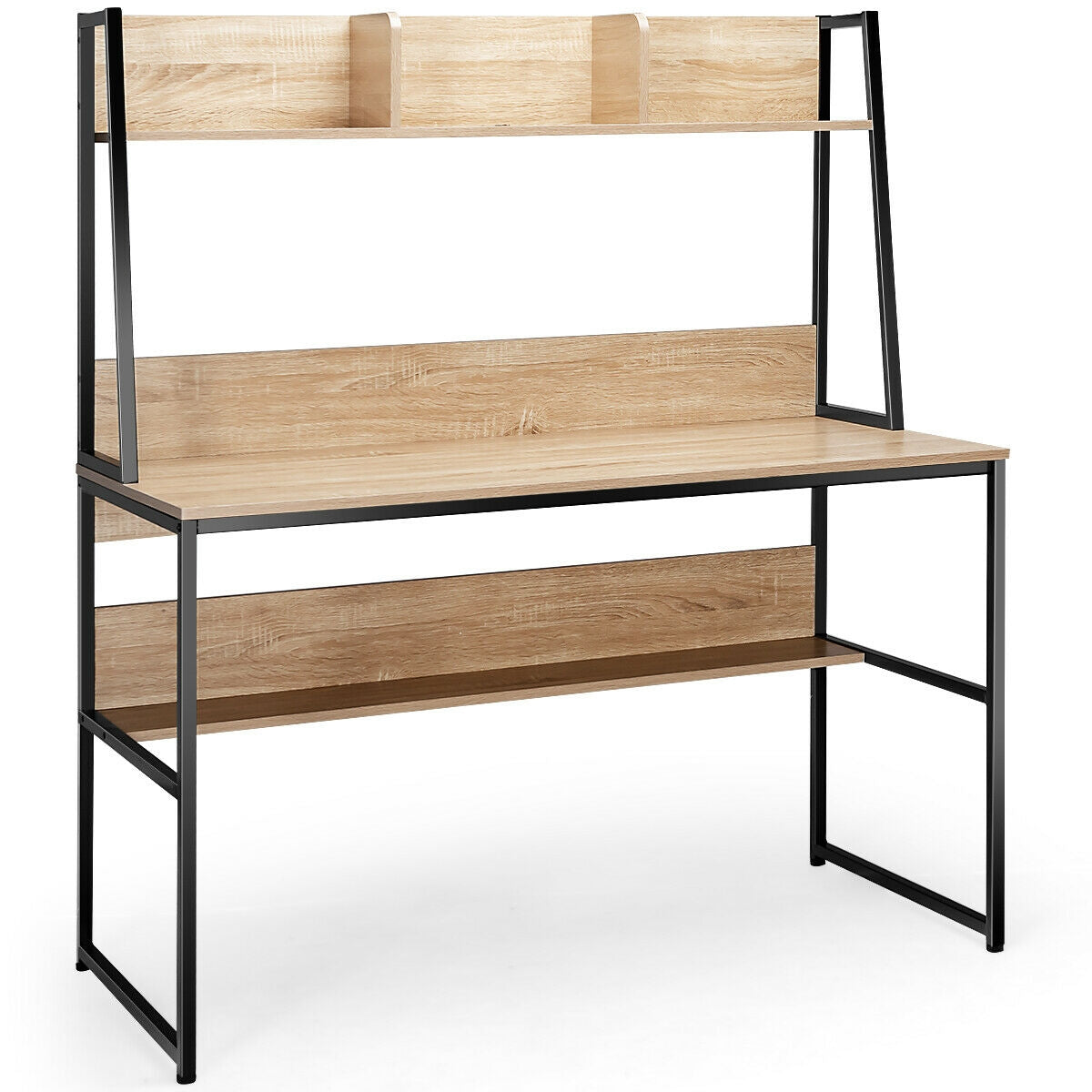 Computer Desk with Bookshelf