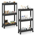 3-Tier Slim Rolling Storage Cart 2-Pack