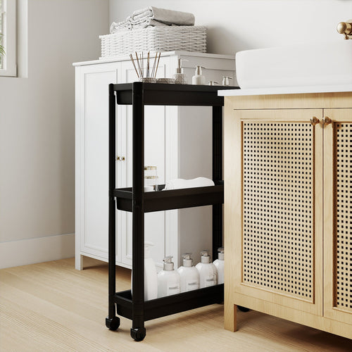 3-Tier Slim Rolling Storage Cart 2-Pack