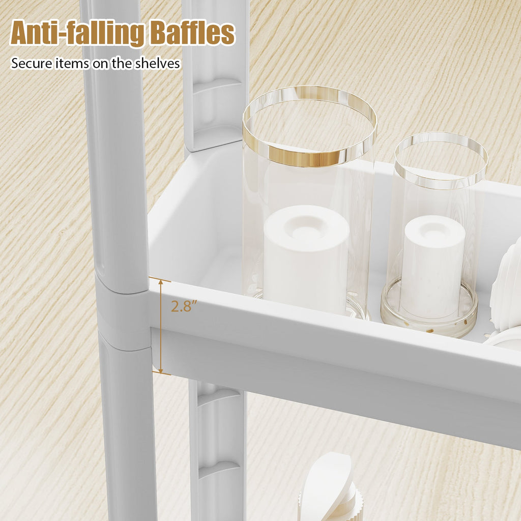 3-Tier Slim Rolling Storage Cart 2-Pack