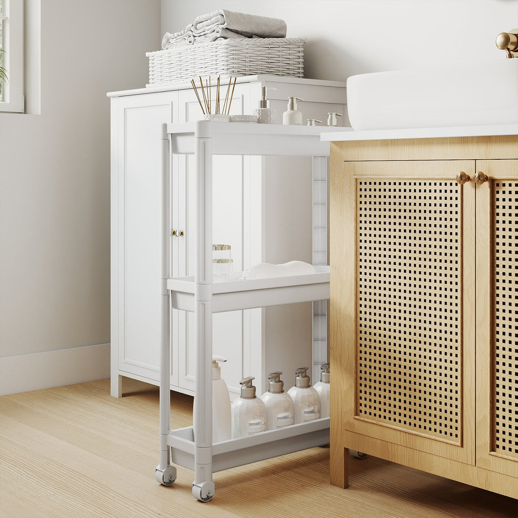 3-Tier Slim Rolling Storage Cart 2-Pack