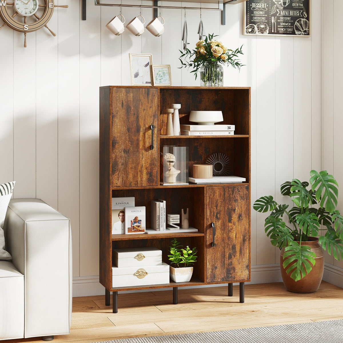 Freestanding Bookcase/Storage Cabinet