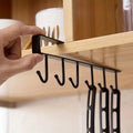 Kitchen Shelf Storage Rack - 6 Hooks