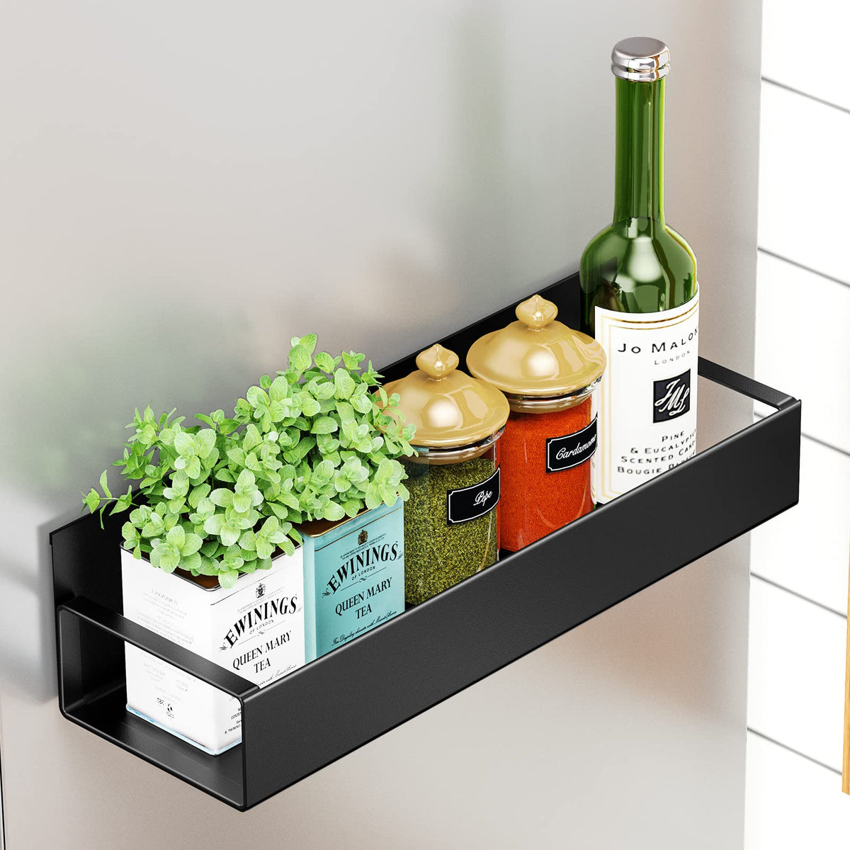 4 Pack Moveable Fridge Magnetic Spice Racks