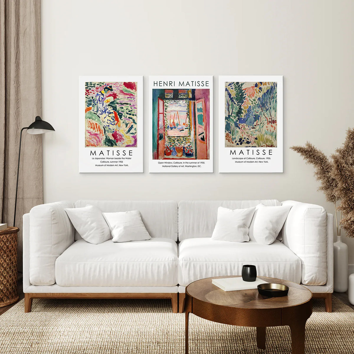 Vintage Matisse Abstract Landscape Wall Prints — Set of 3