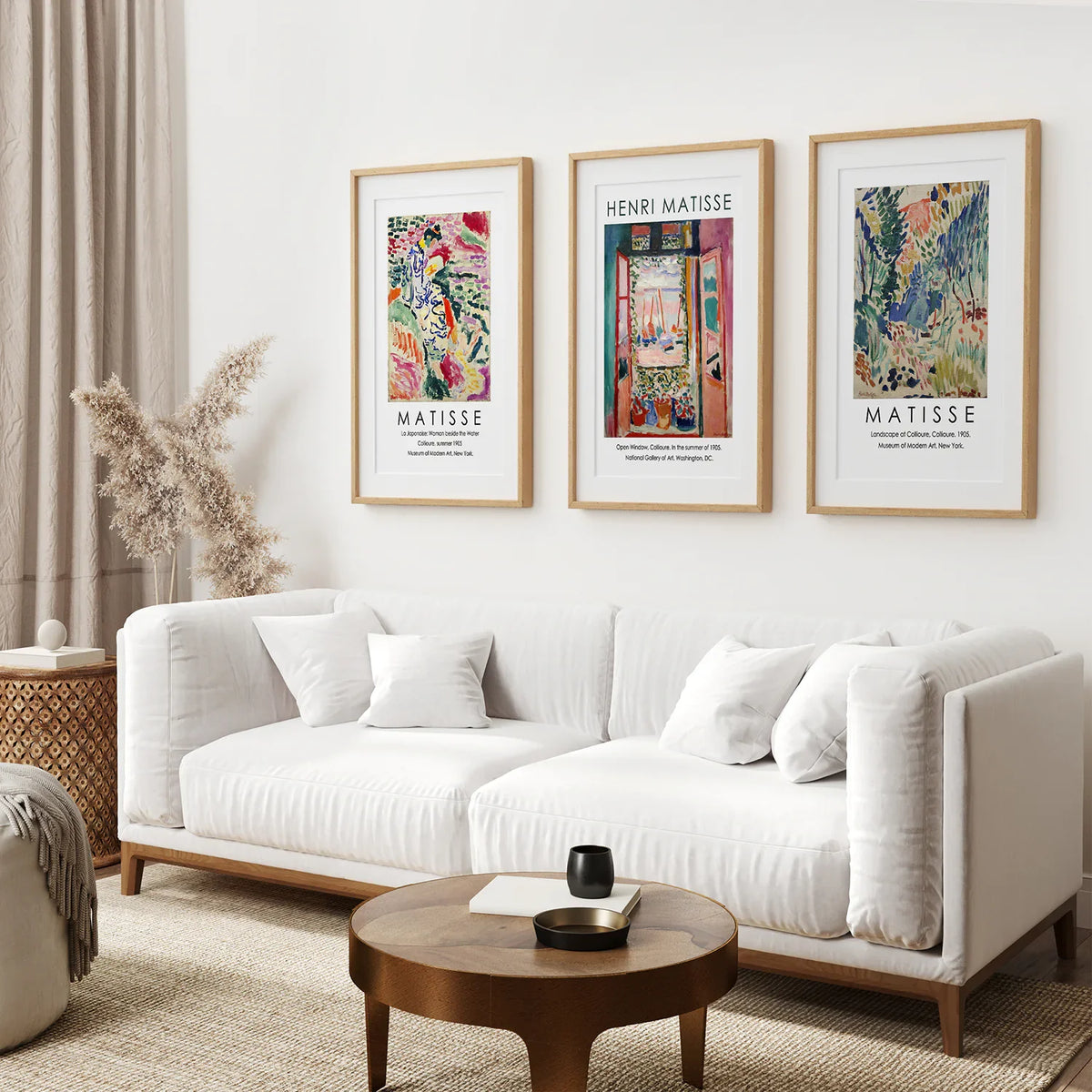 Vintage Matisse Abstract Landscape Wall Prints — Set of 3