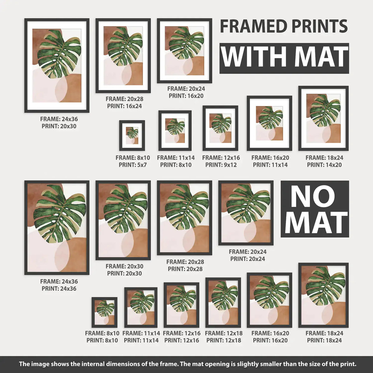 Pink & Green Matisse Abstract Wall Prints — Set of 3