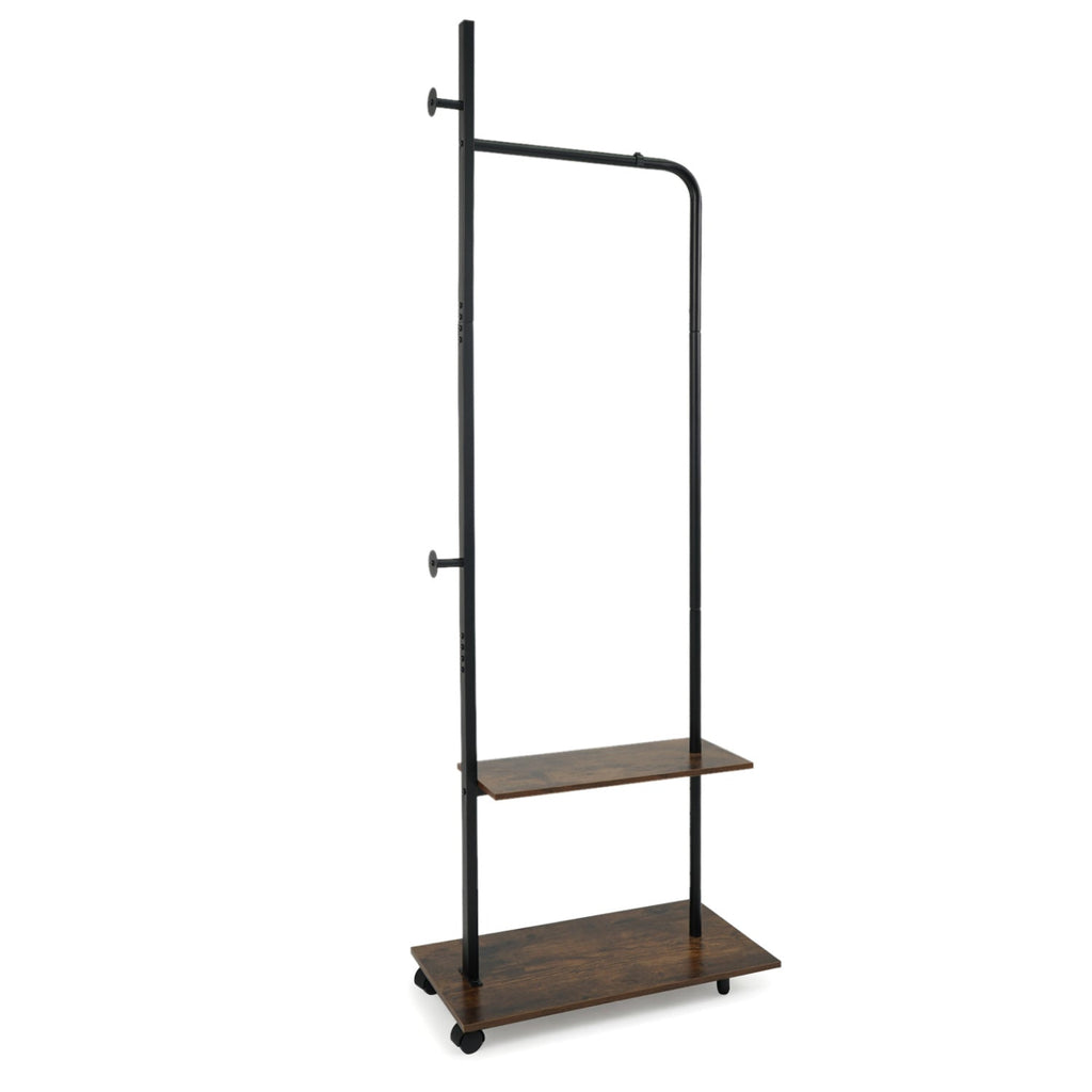 Freestanding Clothing Rack with Wheels