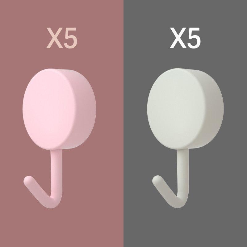 Pack of 10 Self Adhesive Wall Hooks