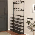 2-in-1 Entryway Shoe Rack & Coat Hanger