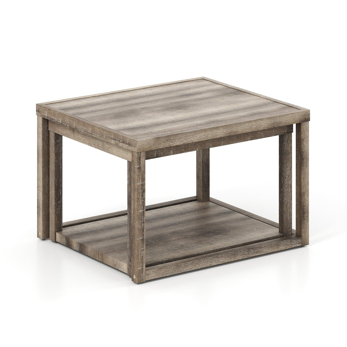 Nesting Coffee Table Set of 2 Rectangular