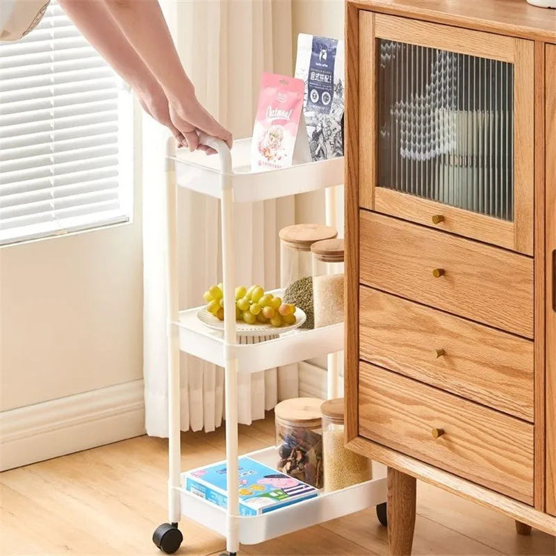 4-Tier Trolley Storage Rack