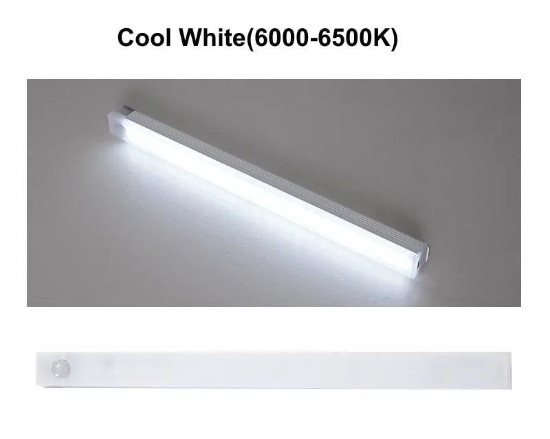 Under-Cabinet LED Bar Light — Rechargeable, Dimmable, Motion Sensor