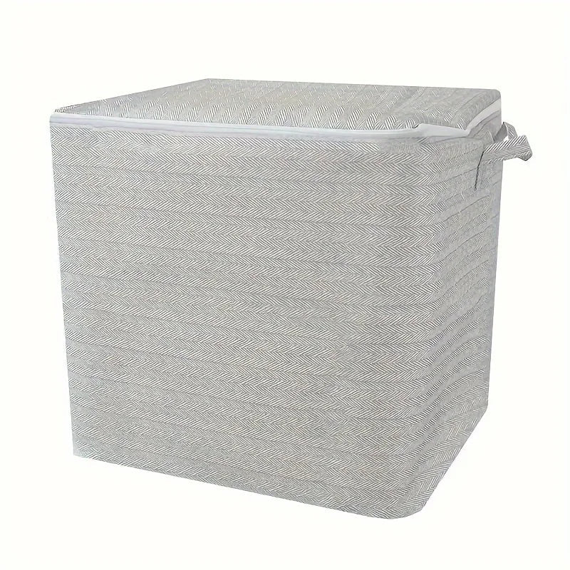 Large Woven Storage Bin with Lid