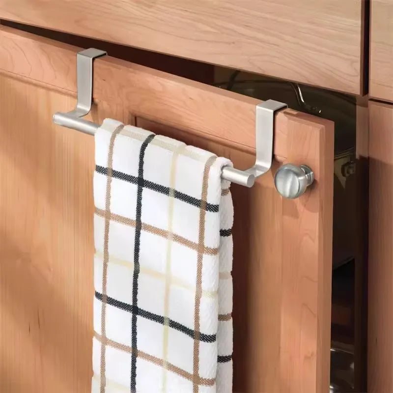 Over Door Stainless Steel Hanging Towel Rack