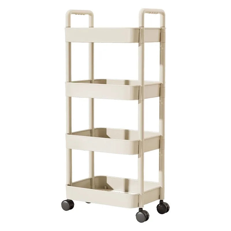 4-Tier Trolley Storage Rack