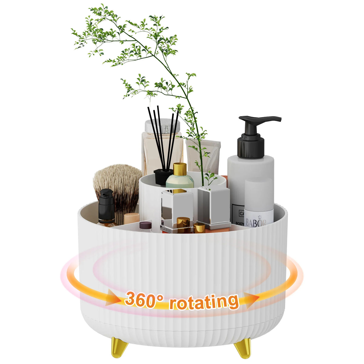 360° Rotating Makeup Organizer