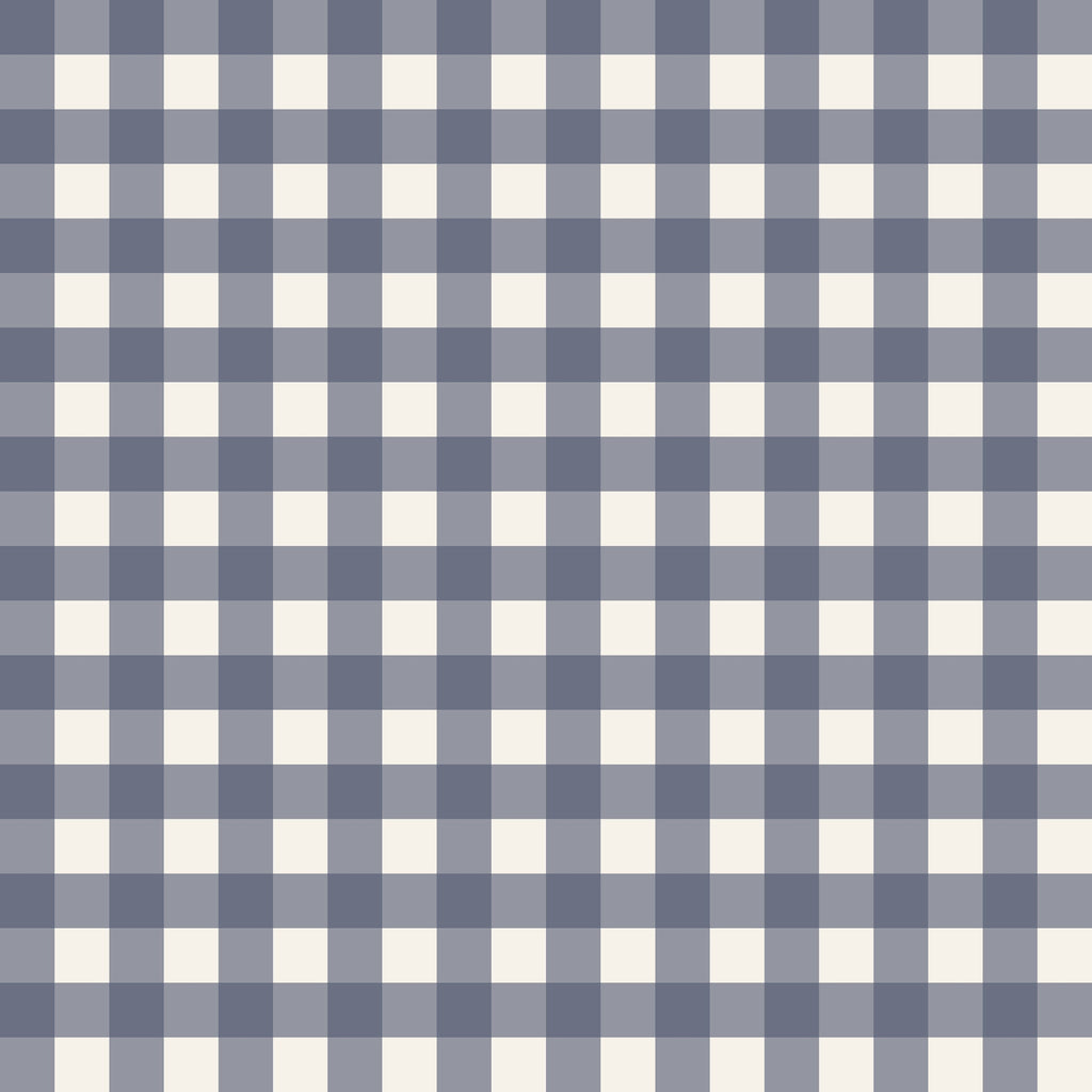 Simply Gingham Small (Navy) Removable Wallpaper