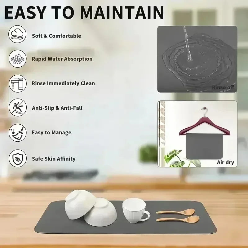Non-Slip Minimalist Sink Mat