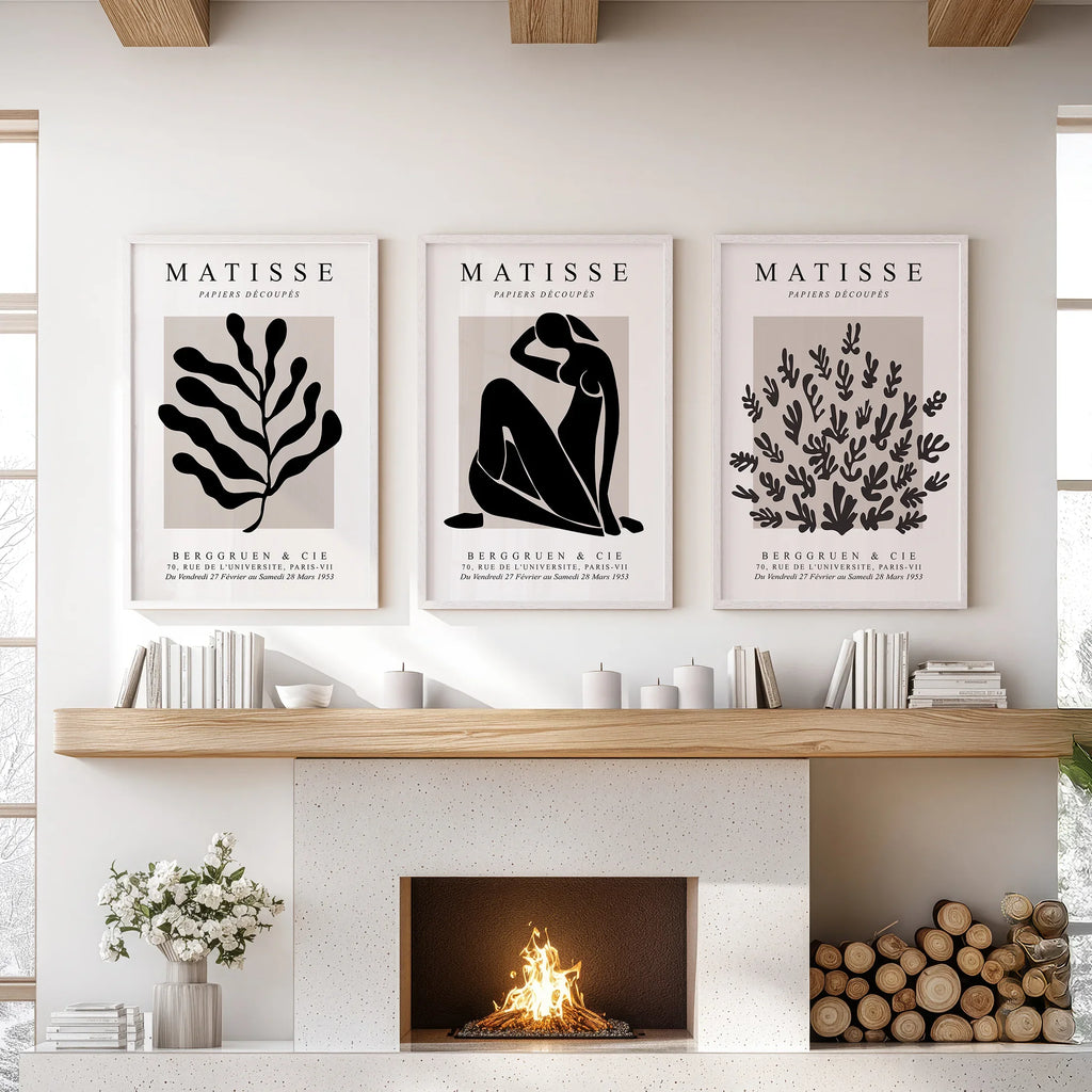 Matisse Minimalist Botanical, Figure Wall Prints Set