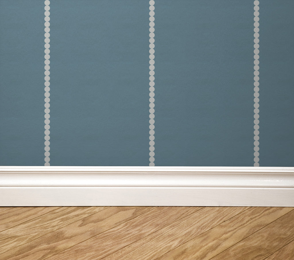 Pinstripe Dot (Blue) Removable Wallpaper