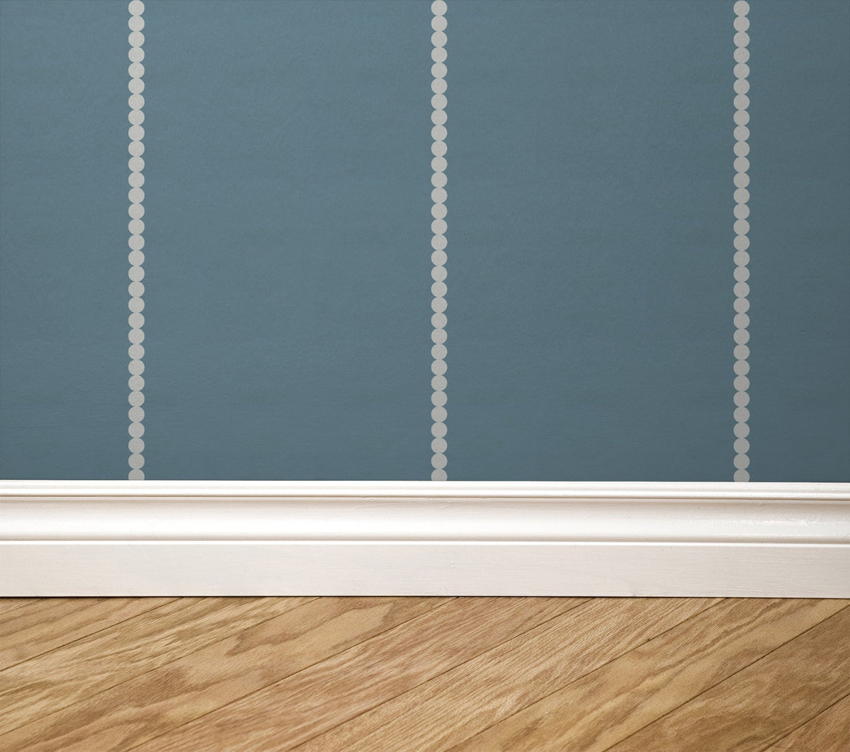 Pinstripe Dot (Blue) Removable Wallpaper