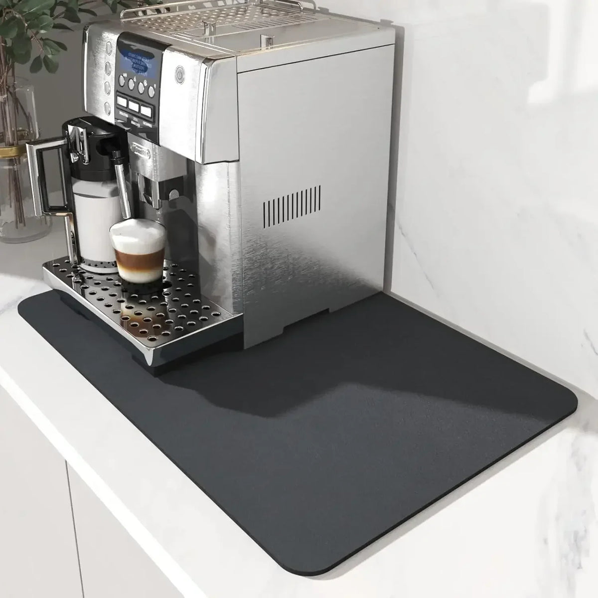 Coffee Station Mat - Water-Absorbent, Non-Slip