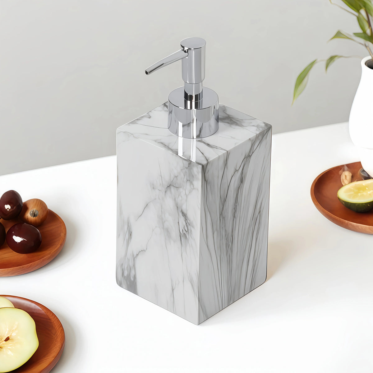 Refillable Press Dispenser Bottle — Minimalist Bathroom Organizer