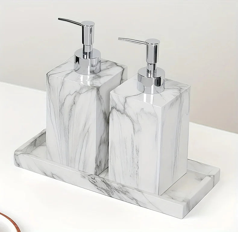 Refillable Press Dispenser Bottle — Minimalist Bathroom Organizer