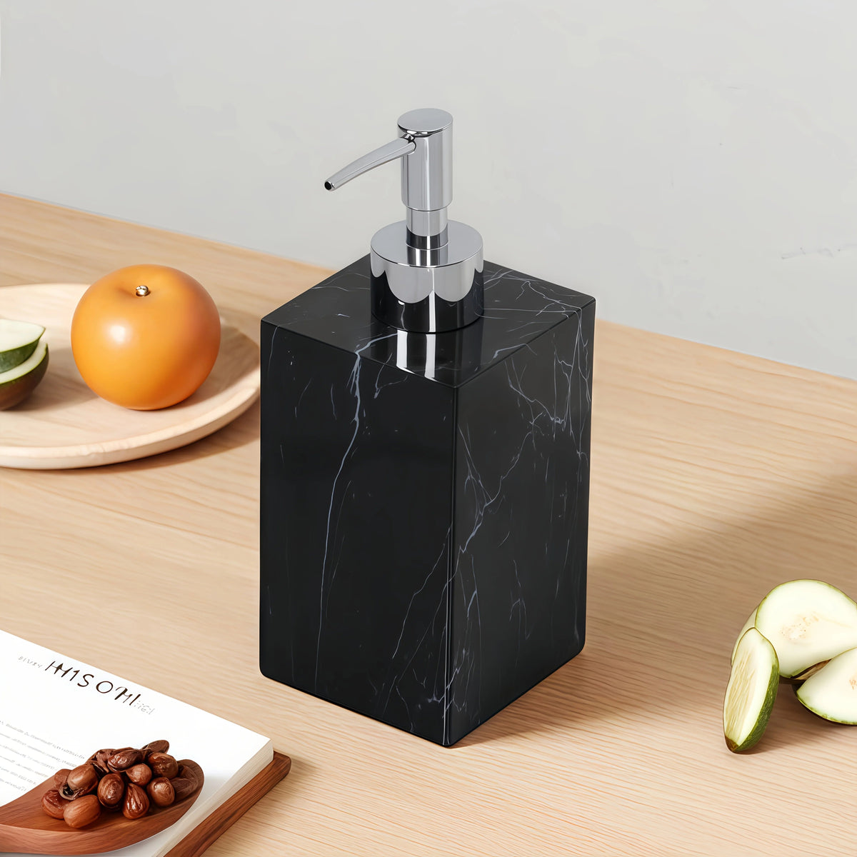Refillable Press Dispenser Bottle — Minimalist Bathroom Organizer