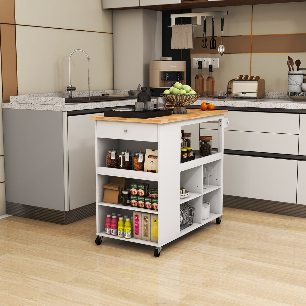 Kitchen Island Trolley Cart