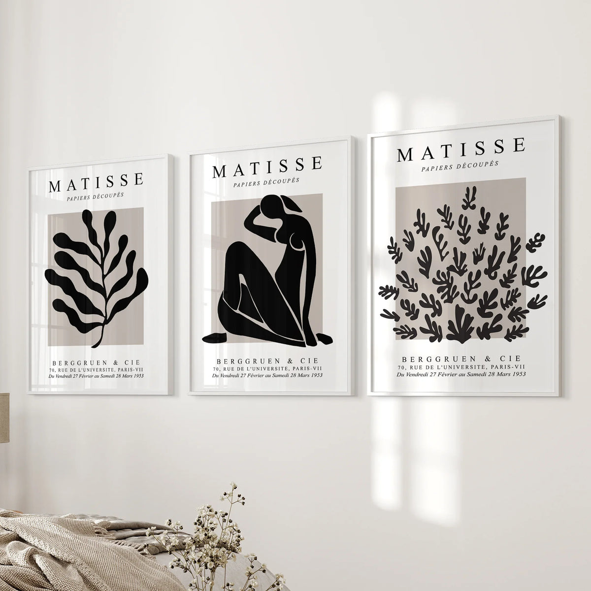 Matisse Minimalist Botanical, Figure Wall Prints Set