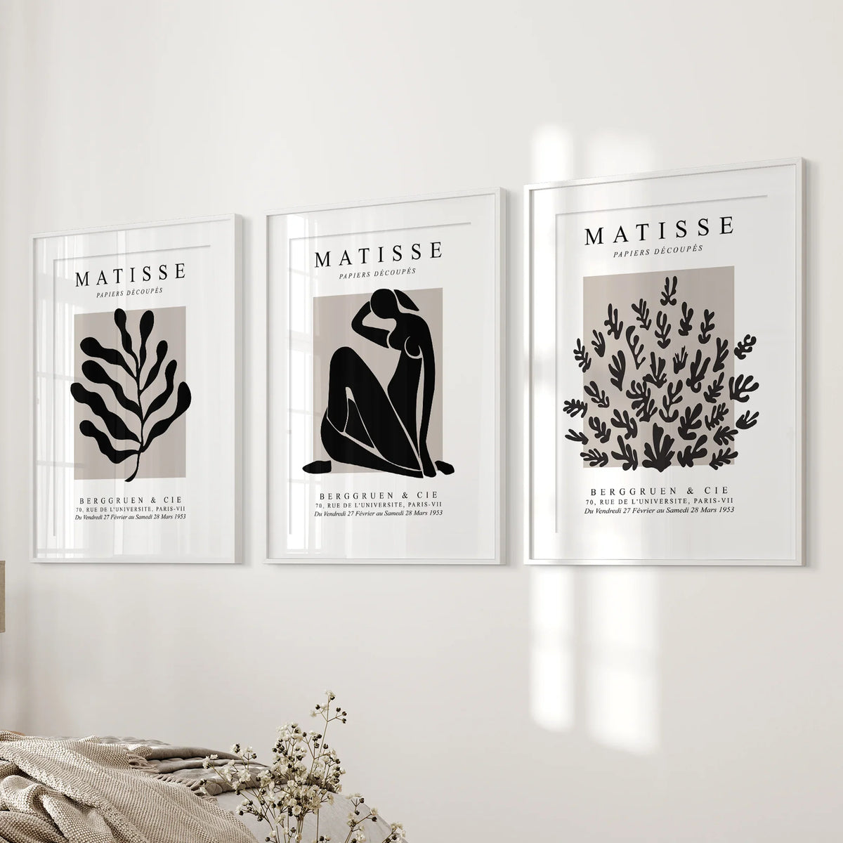Matisse Minimalist Botanical, Figure Wall Prints Set
