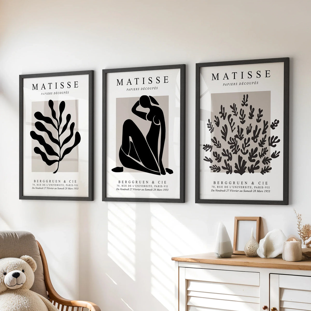 Matisse Minimalist Botanical, Figure Wall Prints Set