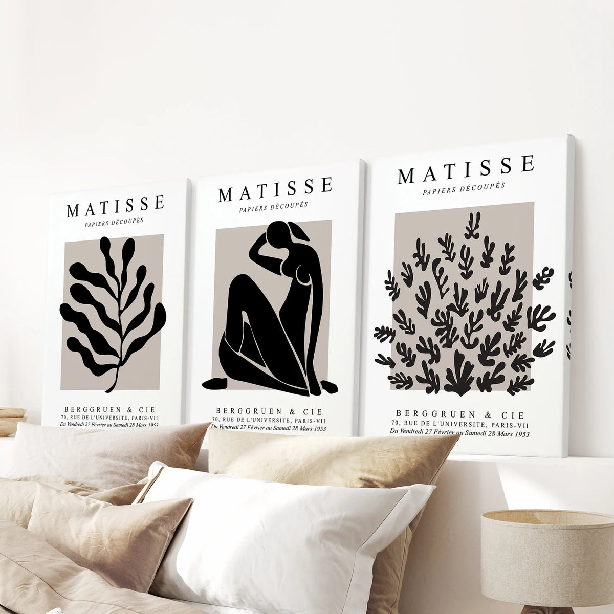 Matisse Minimalist Botanical, Figure Wall Prints Set