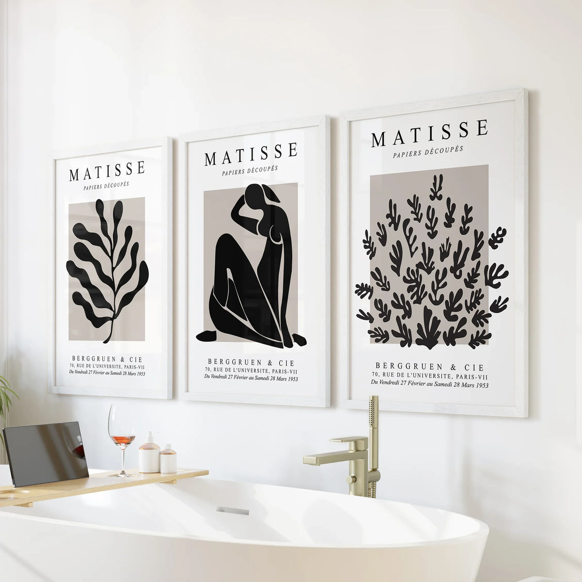 Matisse Minimalist Botanical, Figure Wall Prints Set