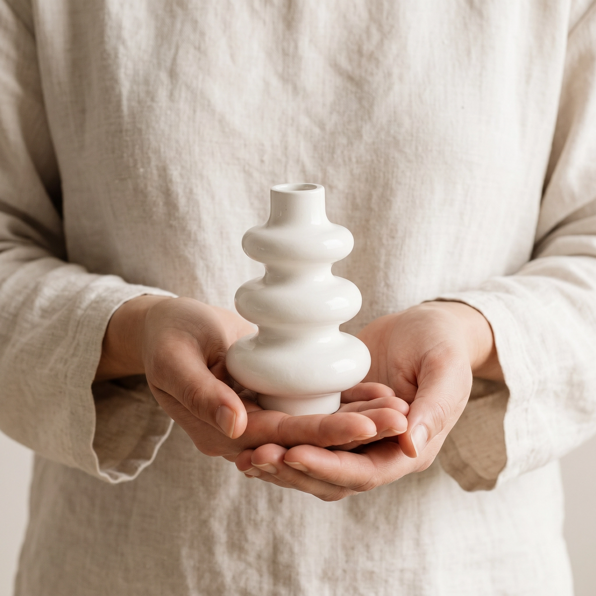 Stacked Bubble 3-Tier Vase